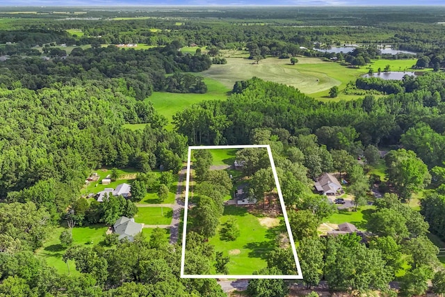 60 Pin Oak Dr, Lonoke, AR 72086 - view of property location with a large body of water and property boundaries highlighted