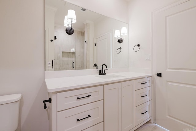 127 Edgewood Cir, Little Rock, AR 72223 - bathroom with vanity and a shower stall