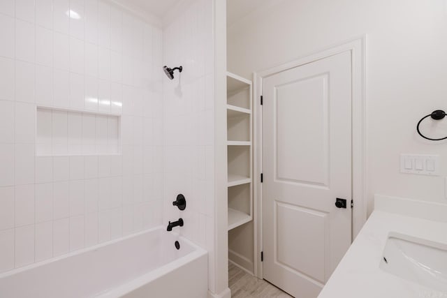 127 Edgewood Cir, Little Rock, AR 72223 - bathroom with washtub / shower combination and vanity