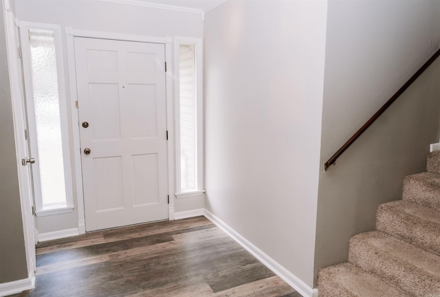 1700 Chitwood St, Benton, AR 72019 - foyer featuring wood finished floors, stairs, and healthy amount of natural light