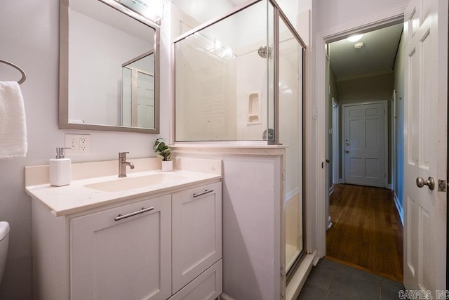 5336 N Grandview, Little Rock, AR 72207 - bathroom with vanity and a stall shower