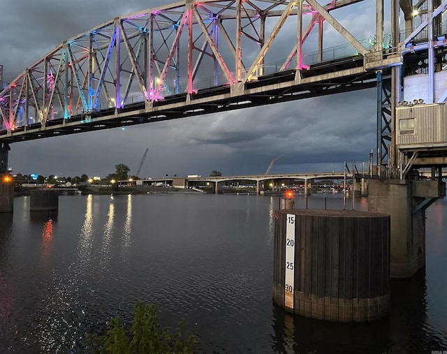 423 E 3rd St Unit 216, Little Rock, AR 72201 - water view with a notable bridge
