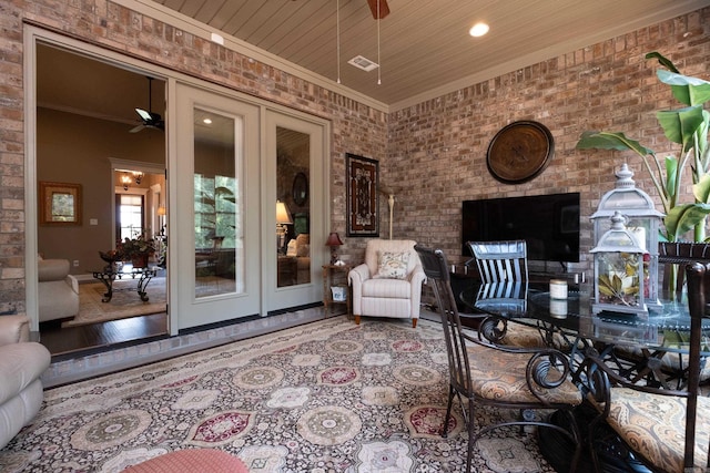 8 Flint Creek Ct, Little Rock, AR 72223 - view of patio / terrace featuring ceiling fan