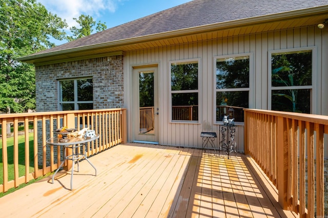 8 Flint Creek Ct, Little Rock, AR 72223 - view of wooden terrace