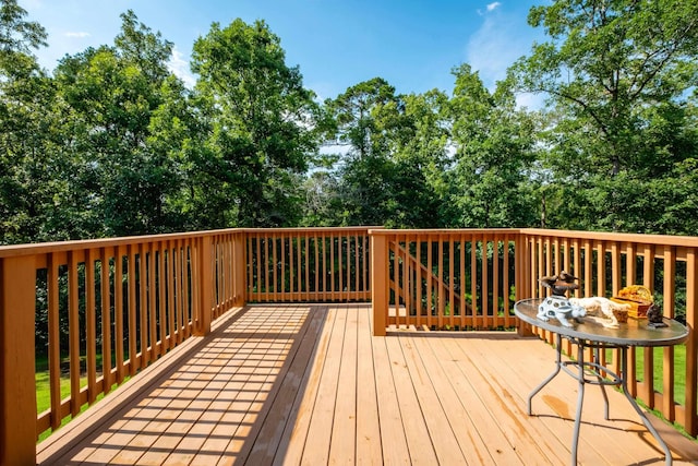 8 Flint Creek Ct, Little Rock, AR 72223 - view of wooden deck