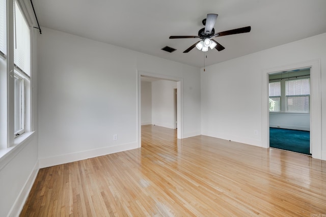 205 S Martin St, Little Rock, AR 72205 - spare room with wood finished floors and ceiling fan