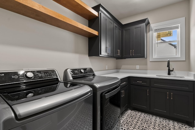 148 Irene Cir, Greenbrier, AR 72058 - laundry room featuring washing machine and clothes dryer and cabinet space