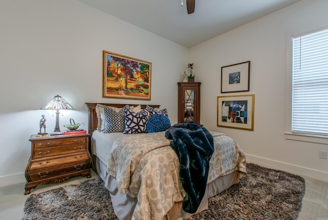 101 Mergeron Ct, Little Rock, AR 72212 - bedroom featuring carpet, multiple windows, and a ceiling fan