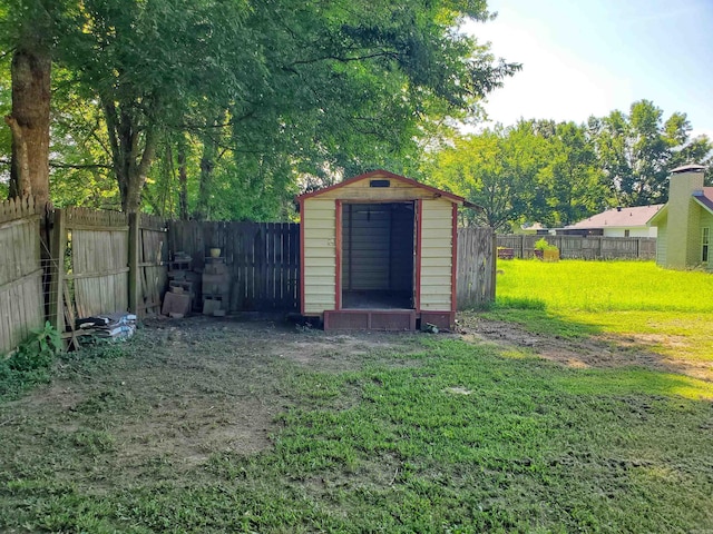 18 Langford St, Ward, AR 72176 - view of shed featuring a fenced backyard