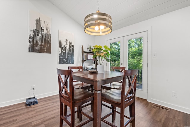 99Rogers Drive, Bryant, AR 72022 - dining room featuring wood finished floors and wooden ceiling