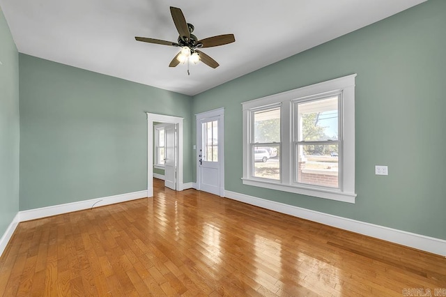 408 N 3rd St, Cabot, AR 72023 - unfurnished room with ceiling fan and wood-type flooring