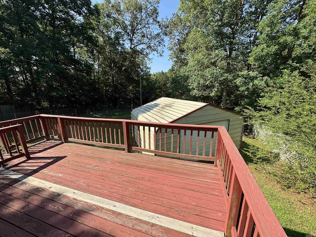 view of wooden terrace