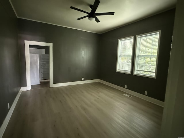 2417 Wolfe St, Little Rock, AR 72206 - spare room with ceiling fan and wood finished floors