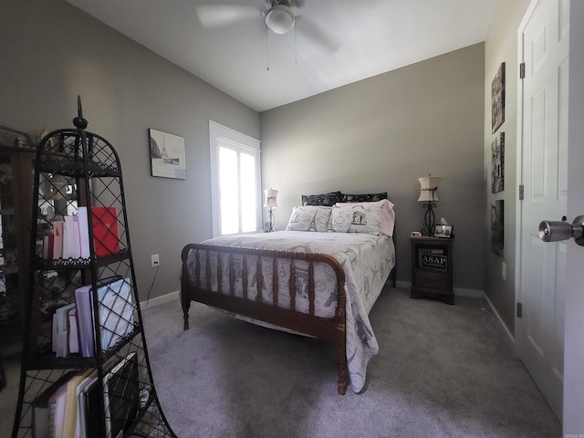 6413 Ram Rd, Mabelvale, AR 72103 - bedroom with carpet flooring and ceiling fan