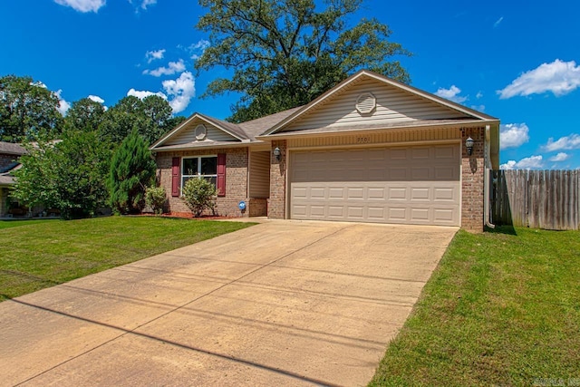 9701 Zuber, Alexander, AR 72002 - ranch-style house featuring brick siding, a garage, and driveway
