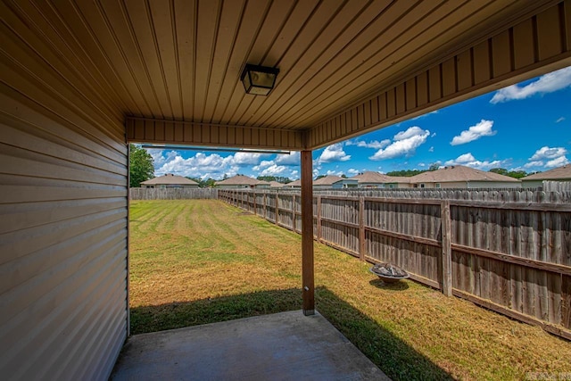 9701 Zuber, Alexander, AR 72002 - fenced backyard featuring a patio and a residential view