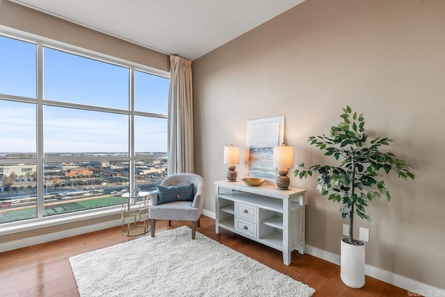 521 E President Clinton Ave Unit 1402, Little Rock, AR 72201 - sitting room with wood finished floors and lofted ceiling