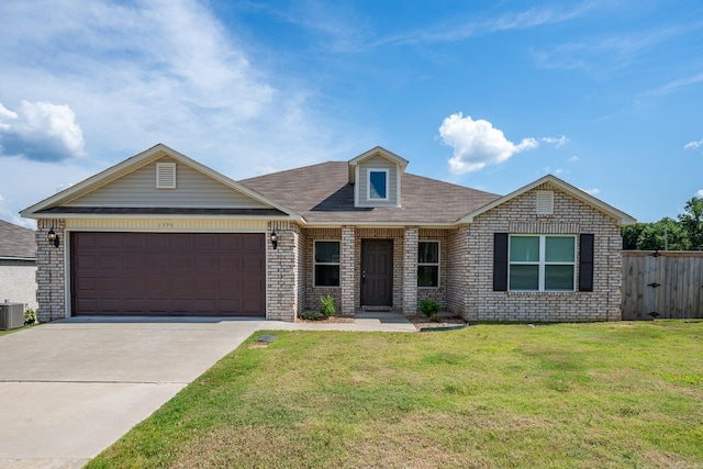 1375 Lacroix Ln, Conway, AR 72034 - view of front of home featuring driveway, an attached garage, brick siding, and a shingled roof