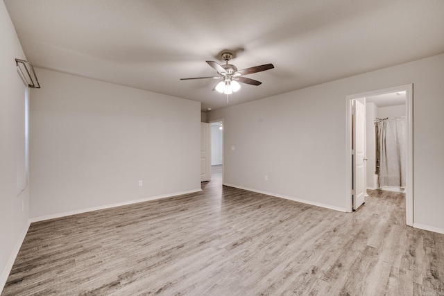 1375 Lacroix Ln, Conway, AR 72034 - unfurnished room featuring ceiling fan and light wood-style flooring