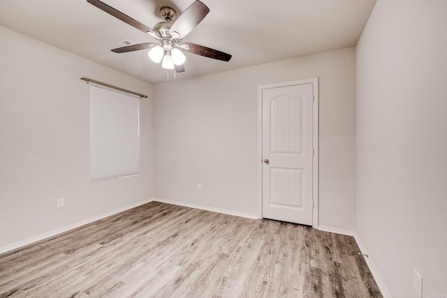 1375 Lacroix Ln, Conway, AR 72034 - unfurnished room with light wood-style flooring and ceiling fan