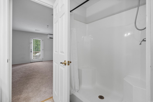 529 Charlie Stover, Royal, AR 71968 - full bathroom featuring a shower and an AC wall unit