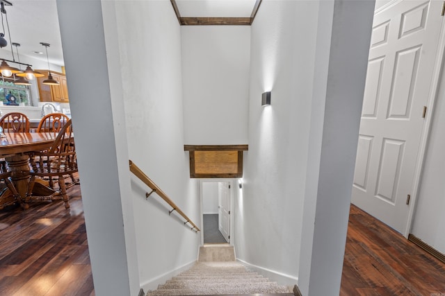 529 Charlie Stover, Royal, AR 71968 - stairs with wood finished floors