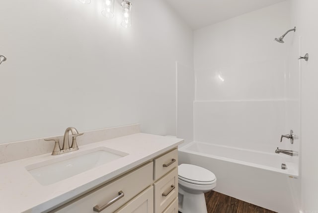 85 Lewis Loop, Greenbrier, AR 72058 - bathroom with wood finished floors, vanity, and washtub / shower combination