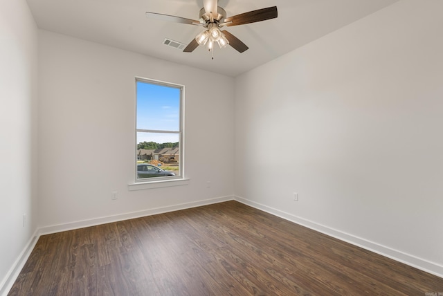 85 Lewis Loop, Greenbrier, AR 72058 - spare room featuring dark wood finished floors and ceiling fan