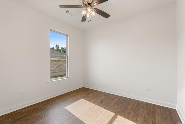 85 Lewis Loop, Greenbrier, AR 72058 - empty room with dark wood finished floors and a ceiling fan