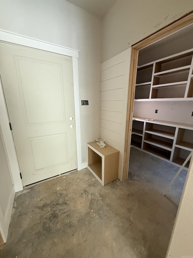 6960 Christine Ln, Benton, AR 72019 - mudroom with unfinished concrete floors