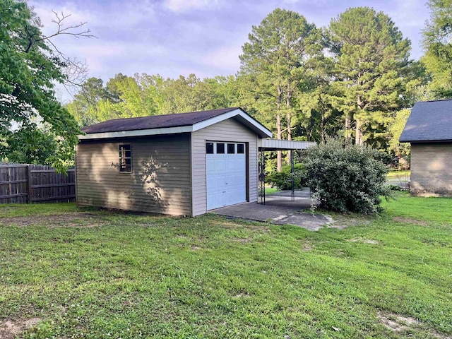 101 Fairway Dr, Bald Knob, AR 72010 - detached garage featuring asphalt driveway