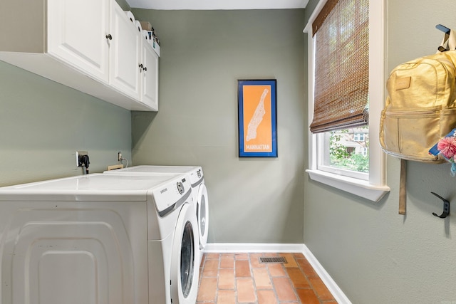 120 Crystal Ct, Little Rock, AR 72205 - washroom with cabinet space and washing machine and clothes dryer