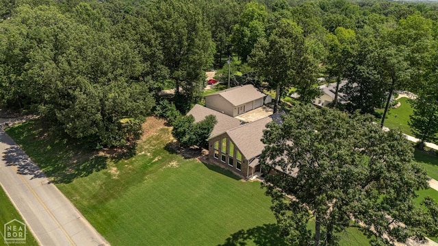 5510 Crowleys Ridge Rd, Jonesboro, AR 72404 - view from above of property featuring a heavily wooded area
