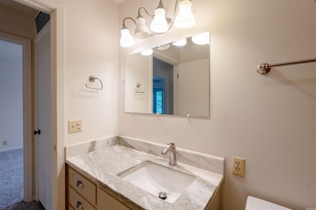 2128 Yamania Way, Heber Springs, AR 72543 - half bathroom with vanity and toilet