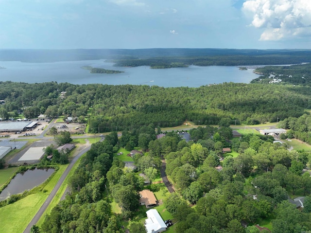 2128 Yamania Way, Heber Springs, AR 72543 - aerial view of property's location featuring a heavily wooded area and a large body of water