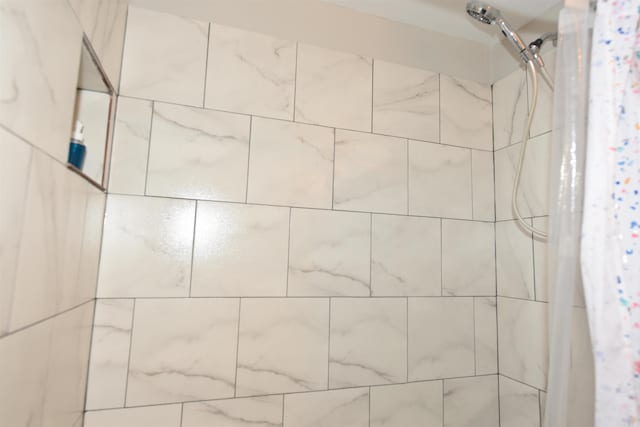 242 Lakeview Dr, Fairfield Bay, AR 72088 - bathroom view of tiled shower