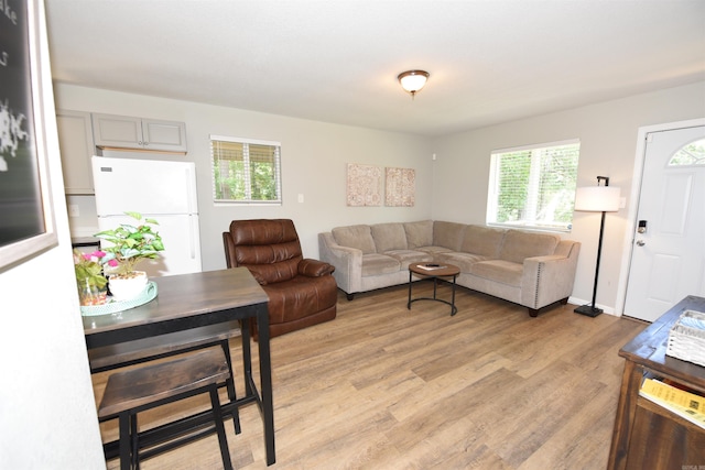 242 Lakeview Dr, Fairfield Bay, AR 72088 - living area with light wood-style floors