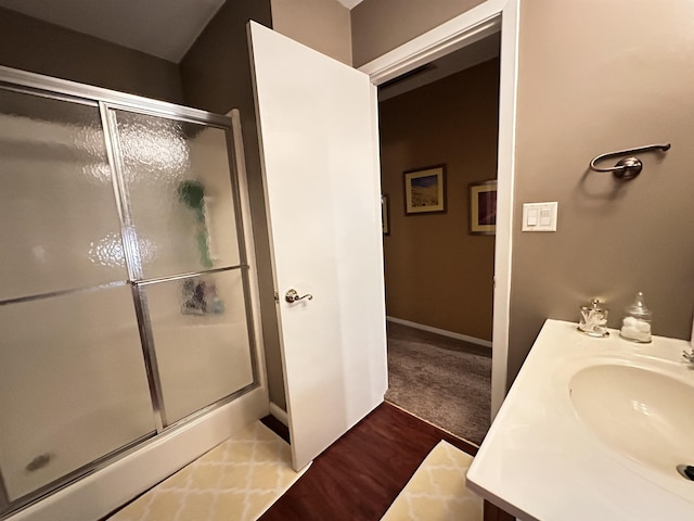 67 Powhatan Dr, Cherokee Village, AR 72529 - bathroom featuring a shower stall and vanity
