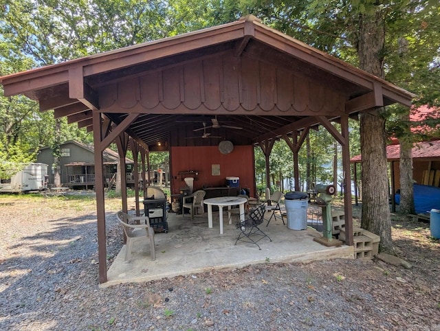 100 Osage, Edgemont, AR 72044 - view of patio with a ceiling fan