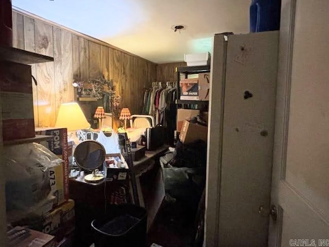 9105 Sunset Ln, Little Rock, AR 72209 - misc room featuring wood walls