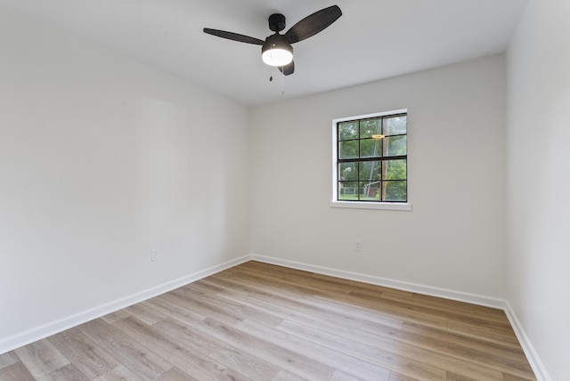 1495 Manor St, Conway, AR 72034 - spare room featuring ceiling fan and light wood-style flooring