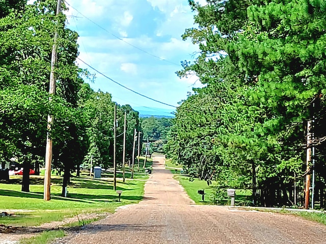 view of property's community with a yard