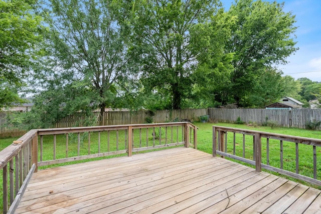 53 E Main St, Greenbrier, AR 72058 - deck with a fenced backyard