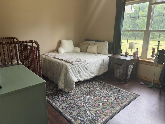 497 Ben Rd, Drasco, AR 72530 - bedroom with wood finished floors
