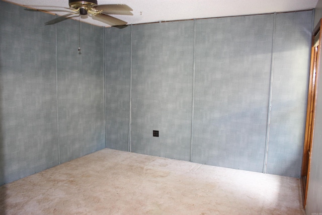 196 Stone Mountain Rd, Vilonia, AR 72032 - carpeted empty room with ceiling fan