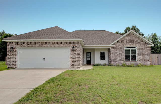 226 Shamsie Ln, White Hall, AR 71602 - view of front of property with brick siding, concrete driveway, roof with shingles, and a garage