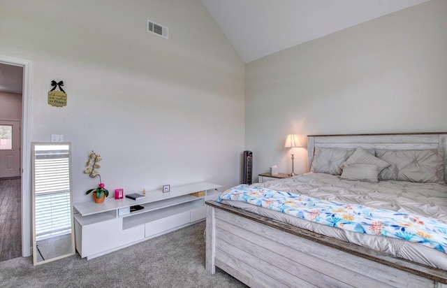 226 Shamsie Ln, White Hall, AR 71602 - bedroom featuring carpet flooring and high vaulted ceiling