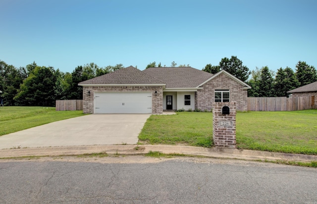 226 Shamsie Ln, White Hall, AR 71602 - ranch-style home with driveway, a garage, brick siding, and roof with shingles