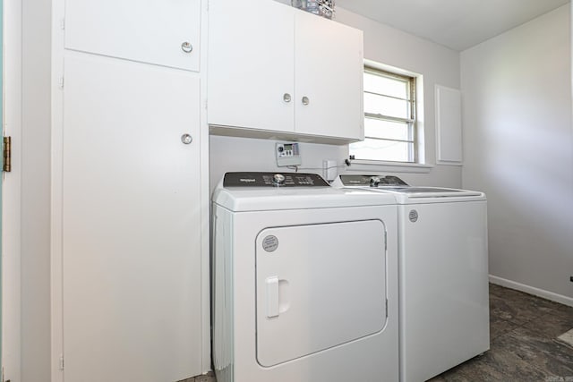 1913 Topf Rd, North Little Rock, AR 72116 - washroom featuring cabinet space and separate washer and dryer