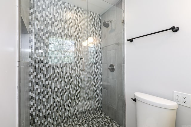 1913 Topf Rd, North Little Rock, AR 72116 - bathroom with toilet and a stall shower